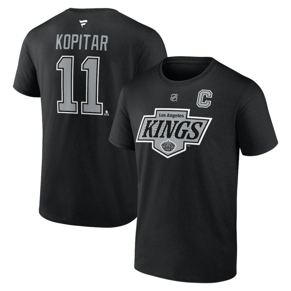Anze Kopitar Los Angeles Kings Fanatics Authentic Stack Name & Number T-Shirt - Black | Fanatics on sale