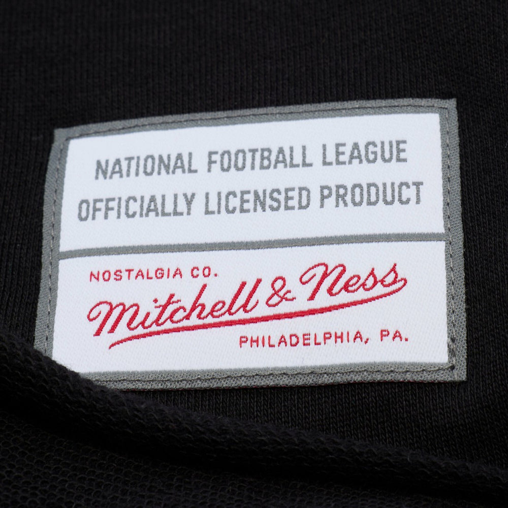 Green Bay Packers Women's Cropped Long Sleeve Rugby Polo - Black - Mitchell & Ness
