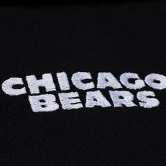 Chicago Bears Women's Cropped Long Sleeve Rugby Polo - Black - Mitchell & Ness