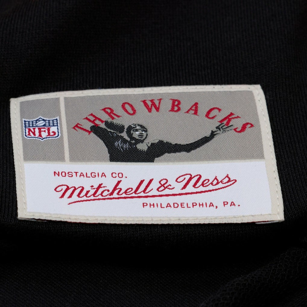 Chicago Bears Women's Cropped Long Sleeve Rugby Polo - Black - Mitchell & Ness
