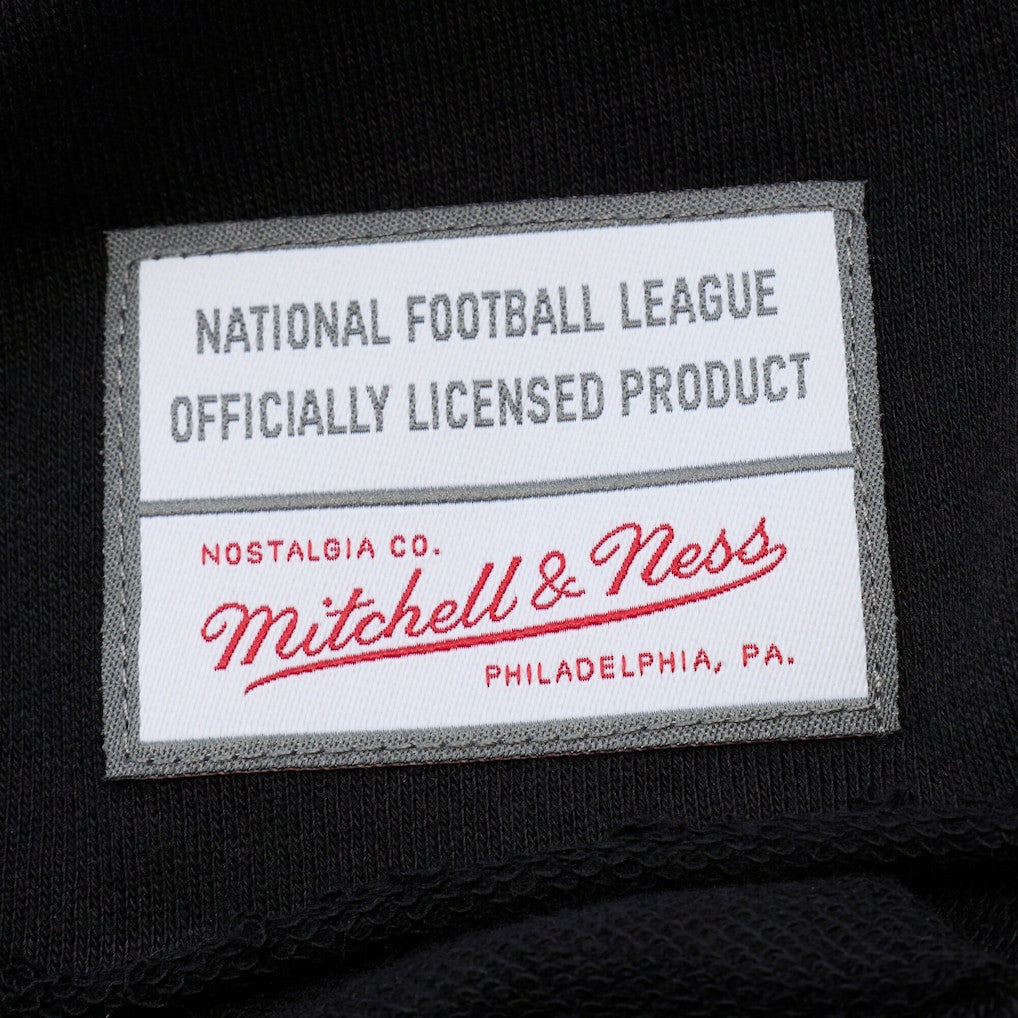 Minnesota Vikings Women's Cropped Long Sleeve Rugby Polo - Black - Mitchell & Ness