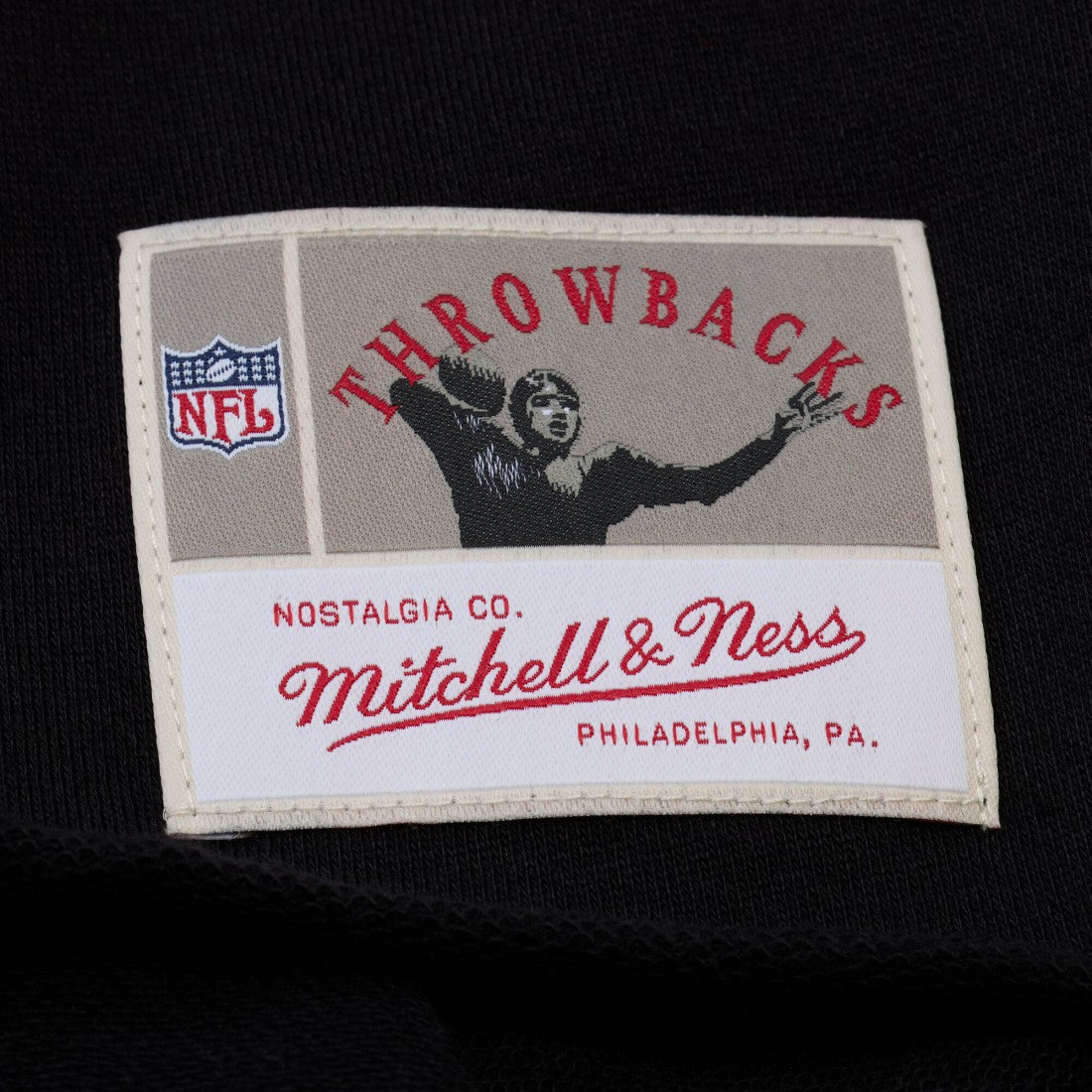 Denver Broncos Women's Throwback Cropped Long Sleeve Rugby Polo - Black - Mitchell & Ness