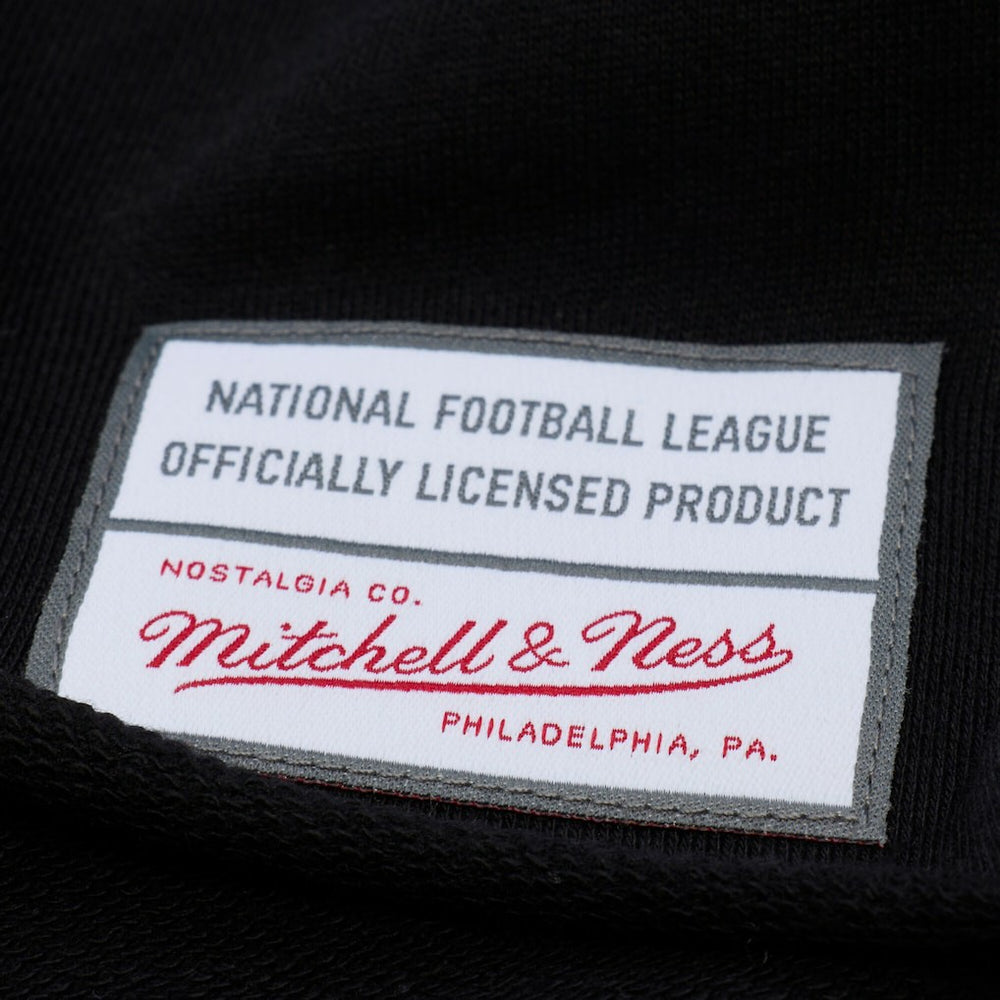 Cincinnati Bengals Women's Cropped Long Sleeve Rugby Polo - Black - Mitchell & Ness