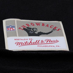 San Francisco 49ers Women's Cropped Long Sleeve Rugby Polo - Black - Mitchell & Ness