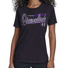 Arizona Diamondbacks Starter Women's Groovy Script Team Fitted T-Shirt Outlet