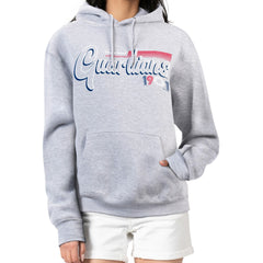 Cleveland Guardians Starter Women's Groovy Script Team Fleece Pullover Hoodie Outlet