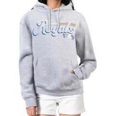 Kansas City Royals Starter Women's Groovy Script Team Fleece Pullover Hoodie Near Me