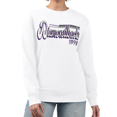 Arizona Diamondbacks Starter Women's Groovy Script Team Fleece Pullover Sweatshirt Outlet