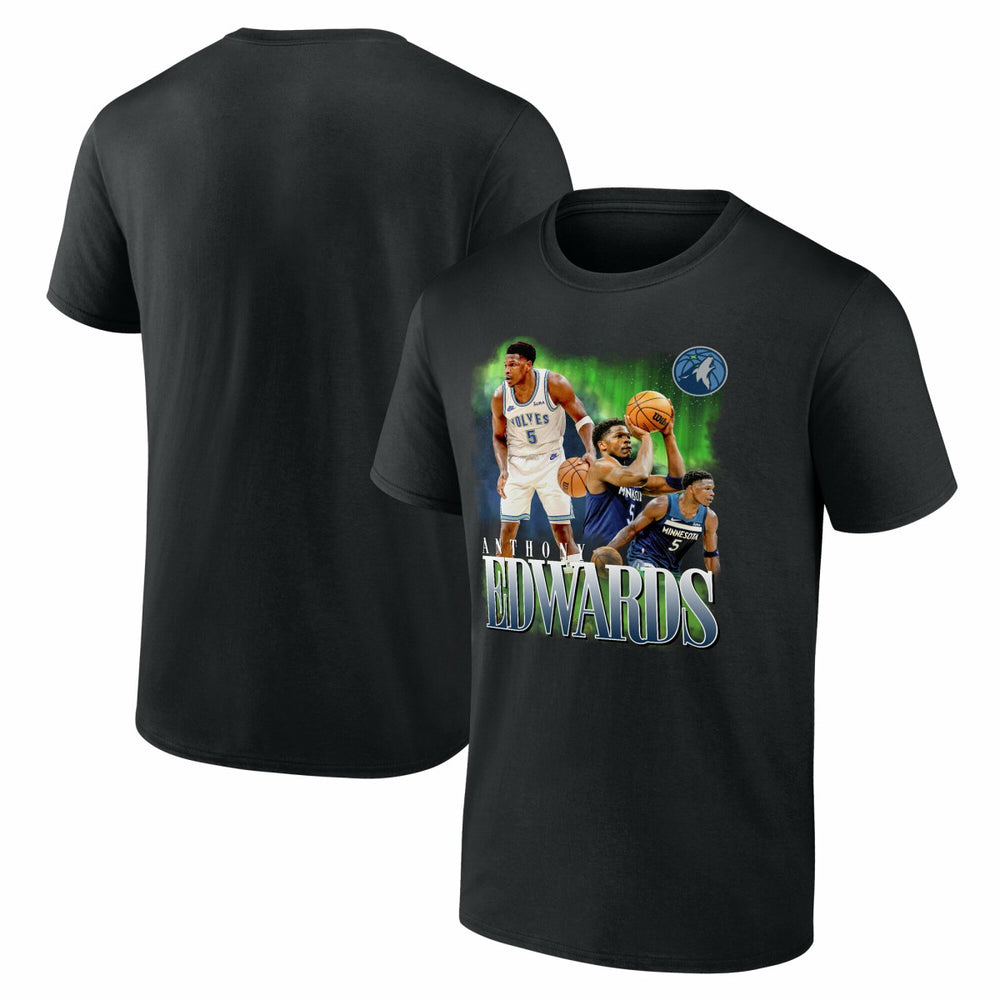 Anthony Edwards Minnesota Timberwolves Notorious 3.0 Player T-Shirt Black