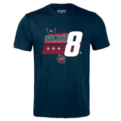 Alexander Ovechkin Washington Capitals Levelwear NHL All-Time Leading Goal Scorer Milestone Stripes Name & Number Richmond T-Shirt - Navy | NHL near me