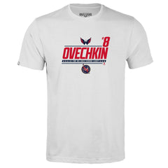 Alexander Ovechkin Washington Capitals Levelwear Youth NHL All-Time Leading Goal Scorer Milestone Name & Number Little Richmond T-Shirt - White | NHL sale
