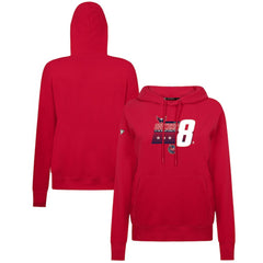 Alexander Ovechkin Washington Capitals Levelwear Women's NHL All-Time Leading Goal Scorer Milestone Stripes Name & Number Adorn Pullover Hoodie - Red | NHL Clearance
