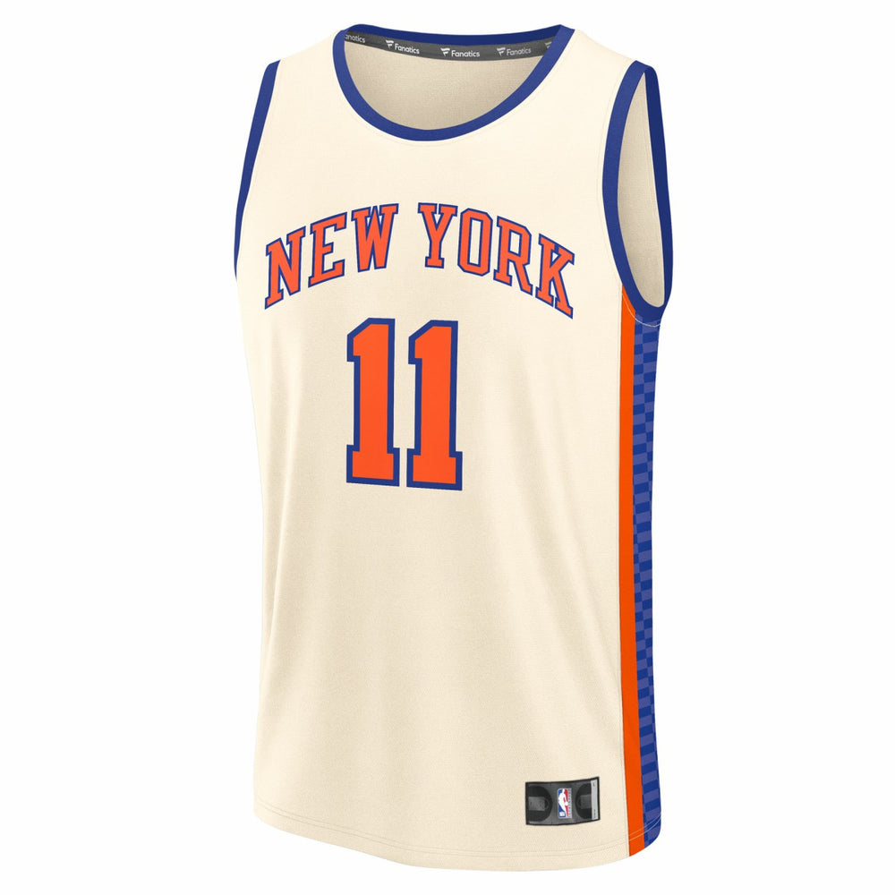 Fanatics Jalen Brunson New York Knicks 2025/26 City Edition Fast Break Jersey Cream