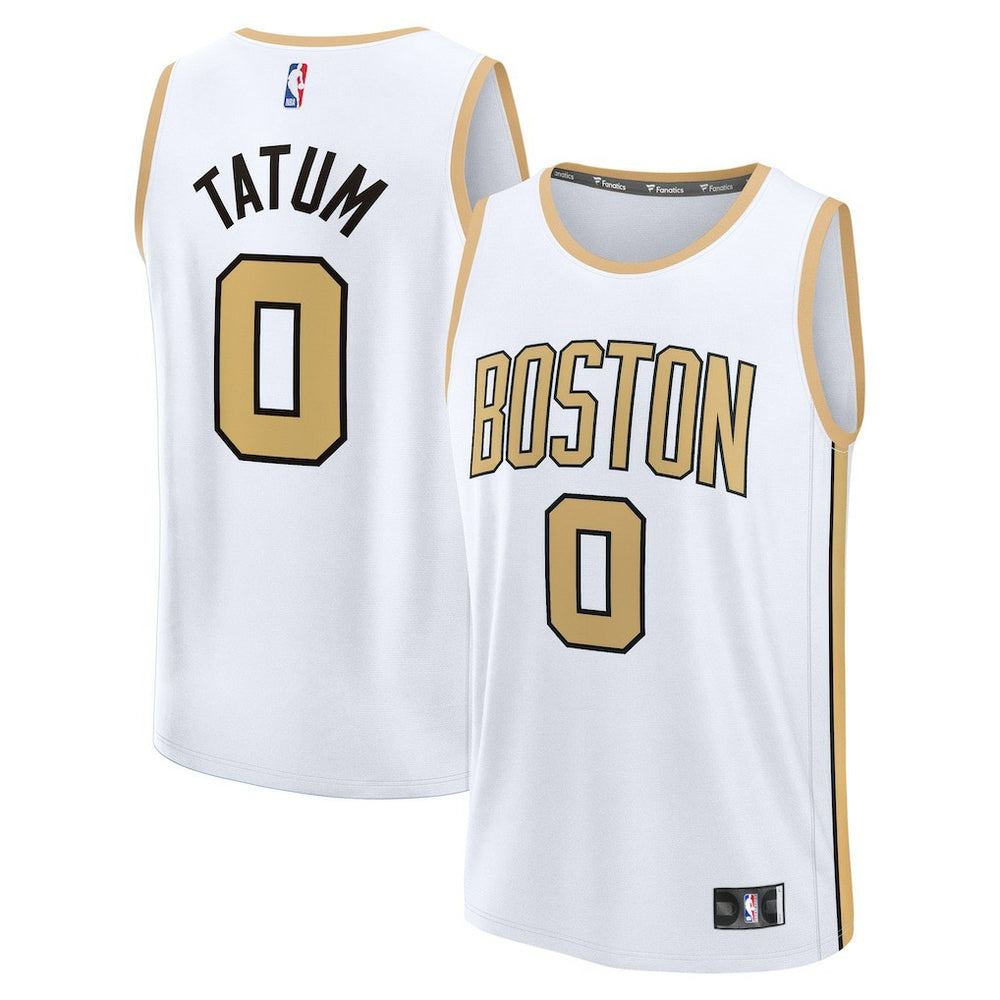Fanatics Jayson Tatum Boston Celtics 2025/26 City Edition Fast Break Jersey White