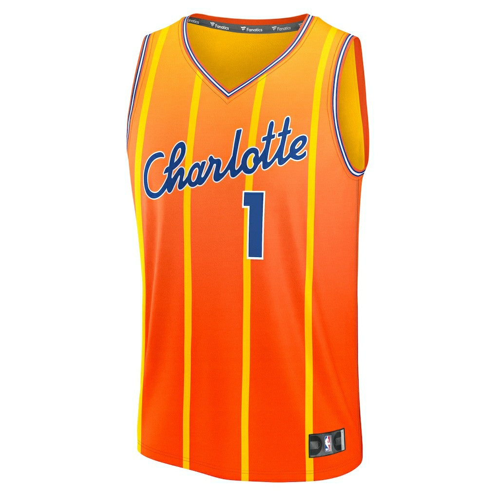 Fanatics LaMelo Ball Charlotte Hornets 2025/26 City Edition Fast Break Jersey Orange