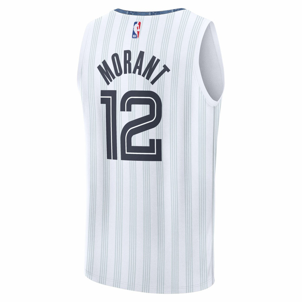 Fanatics Ja Morant Memphis Grizzlies 2025/26 City Edition Fast Break Jersey White