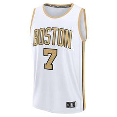 Fanatics Jaylen Brown Boston Celtics 2025/26 City Edition Fast Break Jersey White