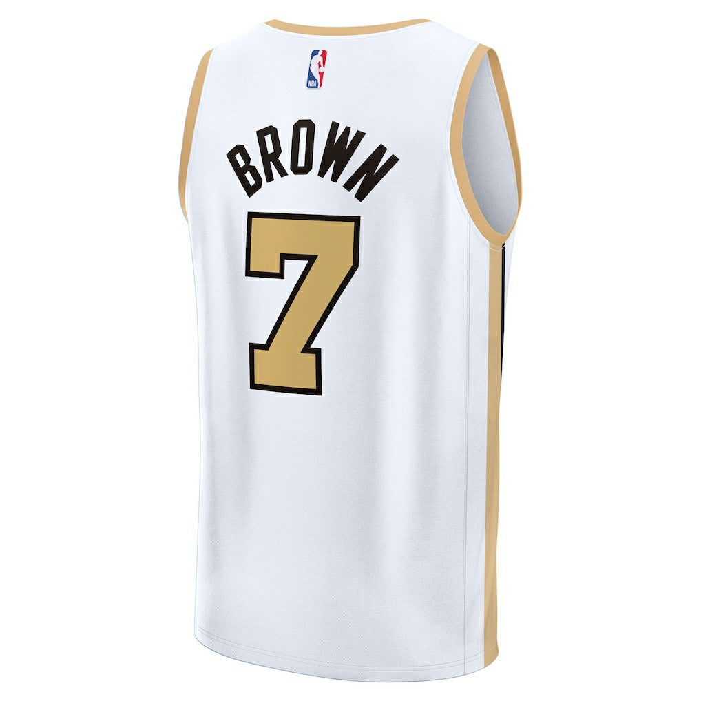 Fanatics Jaylen Brown Boston Celtics 2025/26 City Edition Fast Break Jersey White