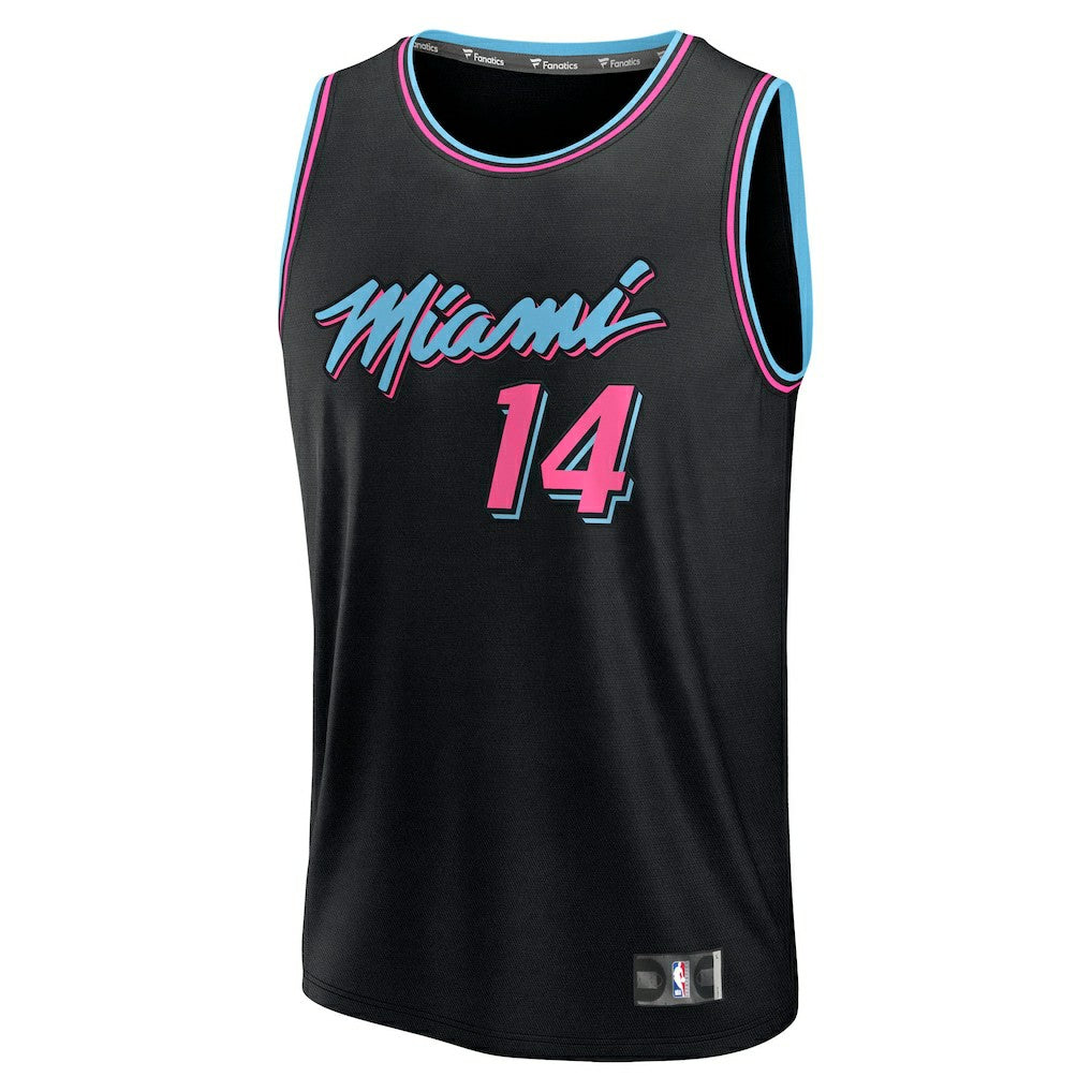 Fanatics Tyler Herro Miami Heat Youth 2025/26 City Edition Fast Break Jersey Black
