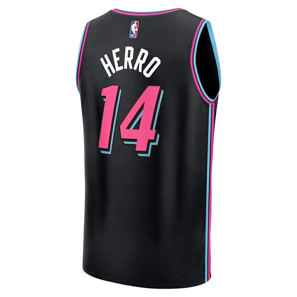 Fanatics Tyler Herro Miami Heat Youth 2025/26 City Edition Fast Break Jersey Black
