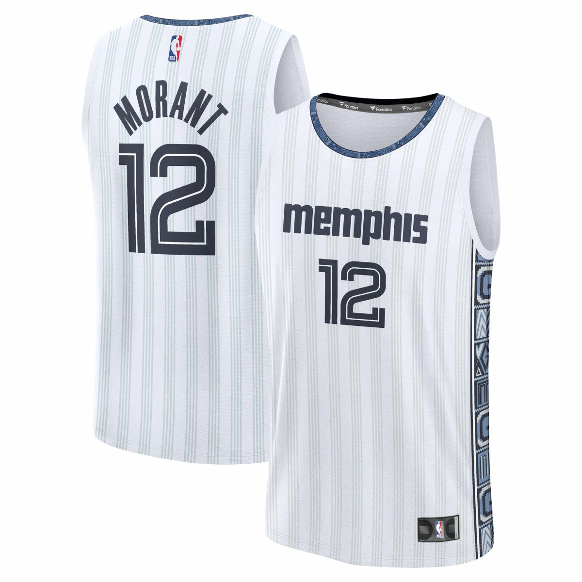Fanatics Ja Morant Memphis Grizzlies Youth 2025/26 City Edition Fast Break Jersey White