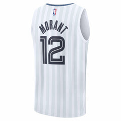 Fanatics Ja Morant Memphis Grizzlies Youth 2025/26 City Edition Fast Break Jersey White