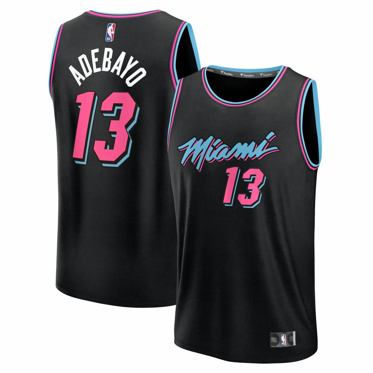 Fanatics Bam Adebayo Miami Heat Youth 2025/26 City Edition Fast Break Jersey Black