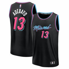 Fanatics Bam Adebayo Miami Heat Youth 2025/26 City Edition Fast Break Jersey Black