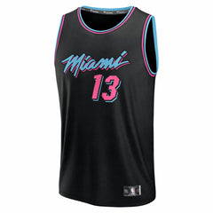 Fanatics Bam Adebayo Miami Heat Youth 2025/26 City Edition Fast Break Jersey Black