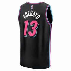 Fanatics Bam Adebayo Miami Heat Youth 2025/26 City Edition Fast Break Jersey Black