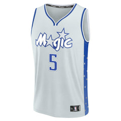 Fanatics Paolo Banchero Orlando Magic Youth 2025/26 City Edition Fast Break Jersey Silver