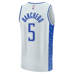 Fanatics Paolo Banchero Orlando Magic Youth 2025/26 City Edition Fast Break Jersey Silver