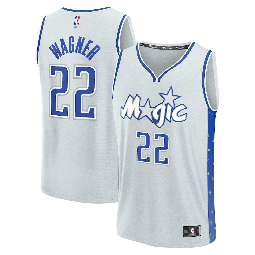 Fanatics Franz Wagner Orlando Magic Youth 2025/26 City Edition Fast Break Jersey Silver
