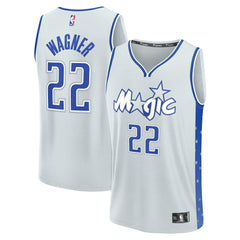 Fanatics Franz Wagner Orlando Magic Youth 2025/26 City Edition Fast Break Jersey Silver