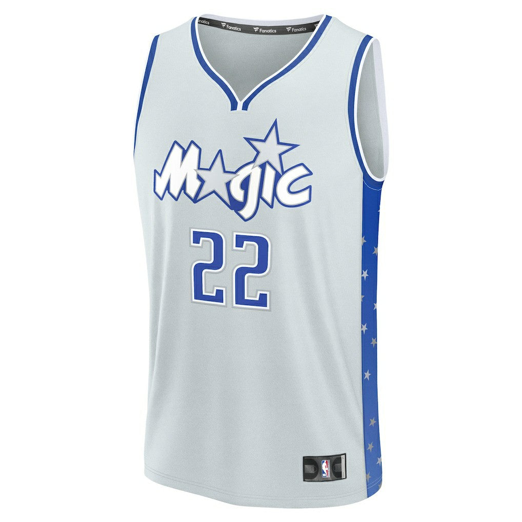 Fanatics Franz Wagner Orlando Magic Youth 2025/26 City Edition Fast Break Jersey Silver