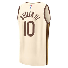 Fanatics Jimmy Butler III Golden State Warriors Youth 2025/26 City Edition Fast Break Jersey Tan