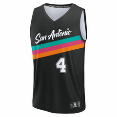 Fanatics De'Aaron Fox San Antonio Spurs Youth 2025/26 City Edition Fast Break Jersey Black