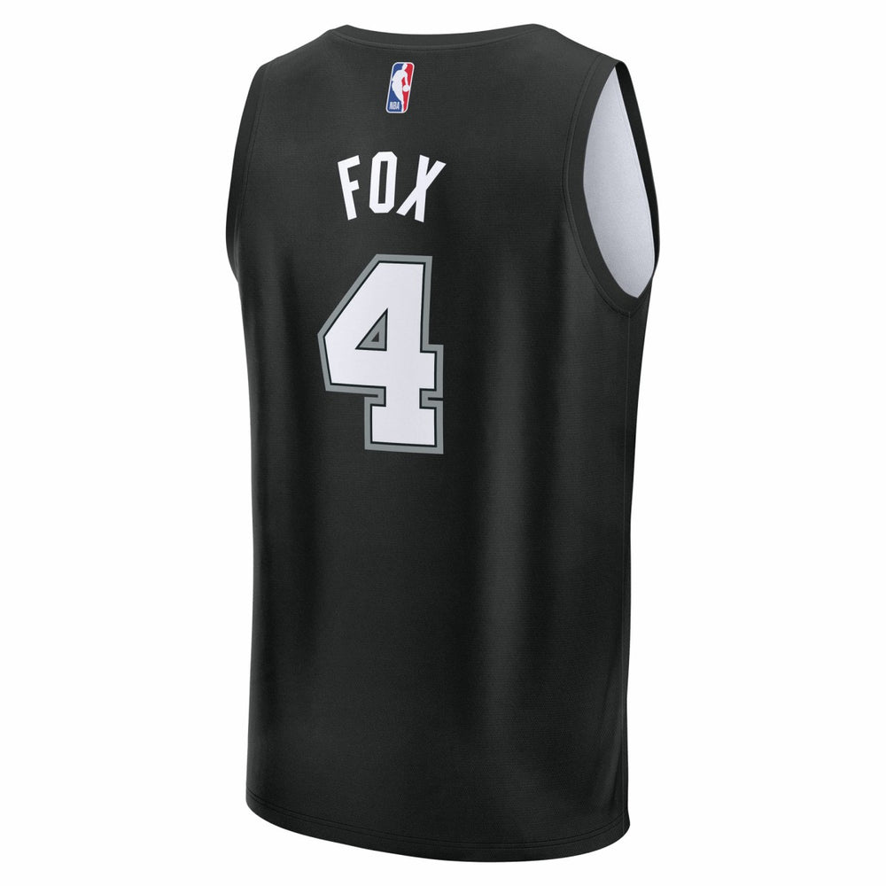 Fanatics De'Aaron Fox San Antonio Spurs Youth 2025/26 City Edition Fast Break Jersey Black