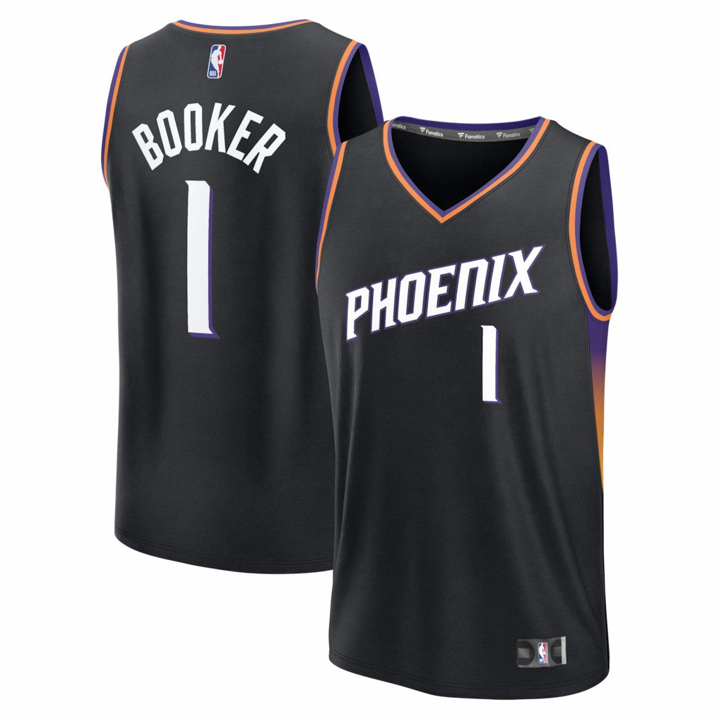 Fanatics Devin Booker Phoenix Suns Fast Break Jersey Statement Edition Black