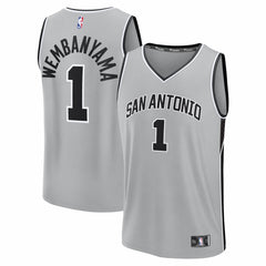 Fanatics Victor Wembanyama San Antonio Spurs Fast Break Jersey Statement Edition Silver