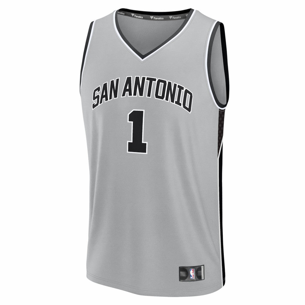 Fanatics Victor Wembanyama San Antonio Spurs Fast Break Jersey Statement Edition Silver