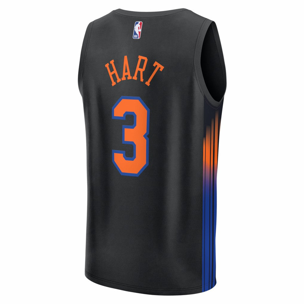 Fanatics Josh Hart New York Knicks Fast Break Jersey Statement Edition Black