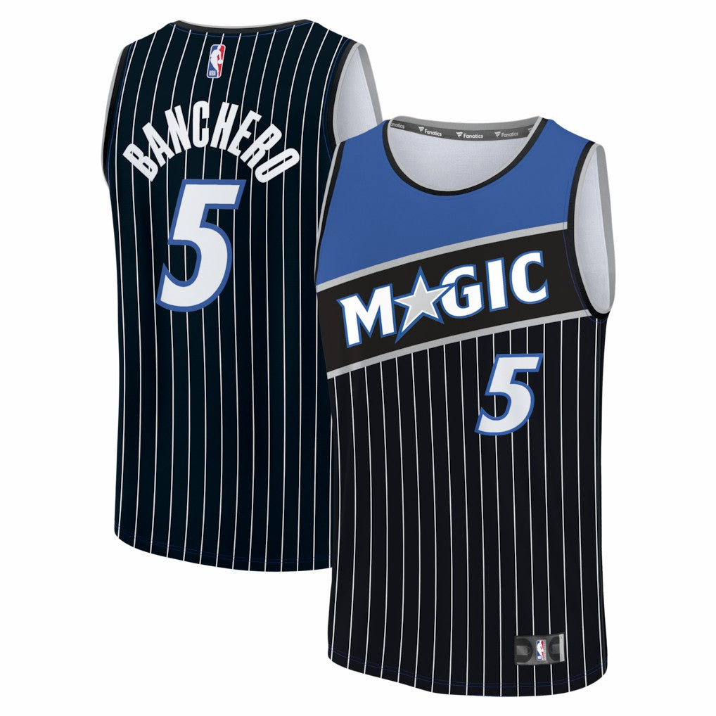 Fanatics Paolo Banchero Orlando Magic Youth Fast Break Jersey Statement Edition Black