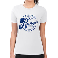 Texas Rangers G-III 4Her by Carl Banks Women's Super-Slim Fit Lightweight Distressed Baseball Team T-Shirt Near Me