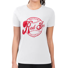 Boston Red Sox G-III 4Her by Carl Banks Women's Super-Slim Fit Lightweight Distressed Baseball Team T-Shirt Online