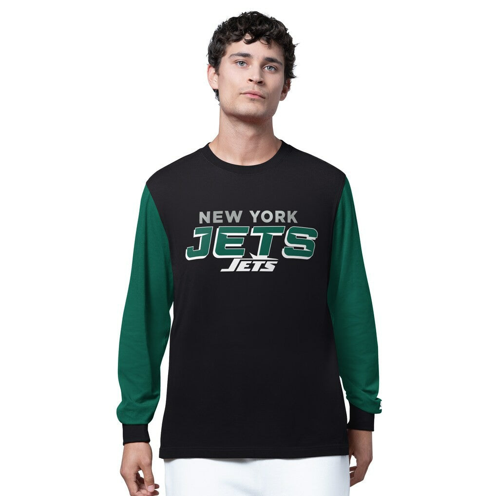 New York Jets Starter Thursday Night Gridiron Long Sleeve T-Shirt- Black - NFL
