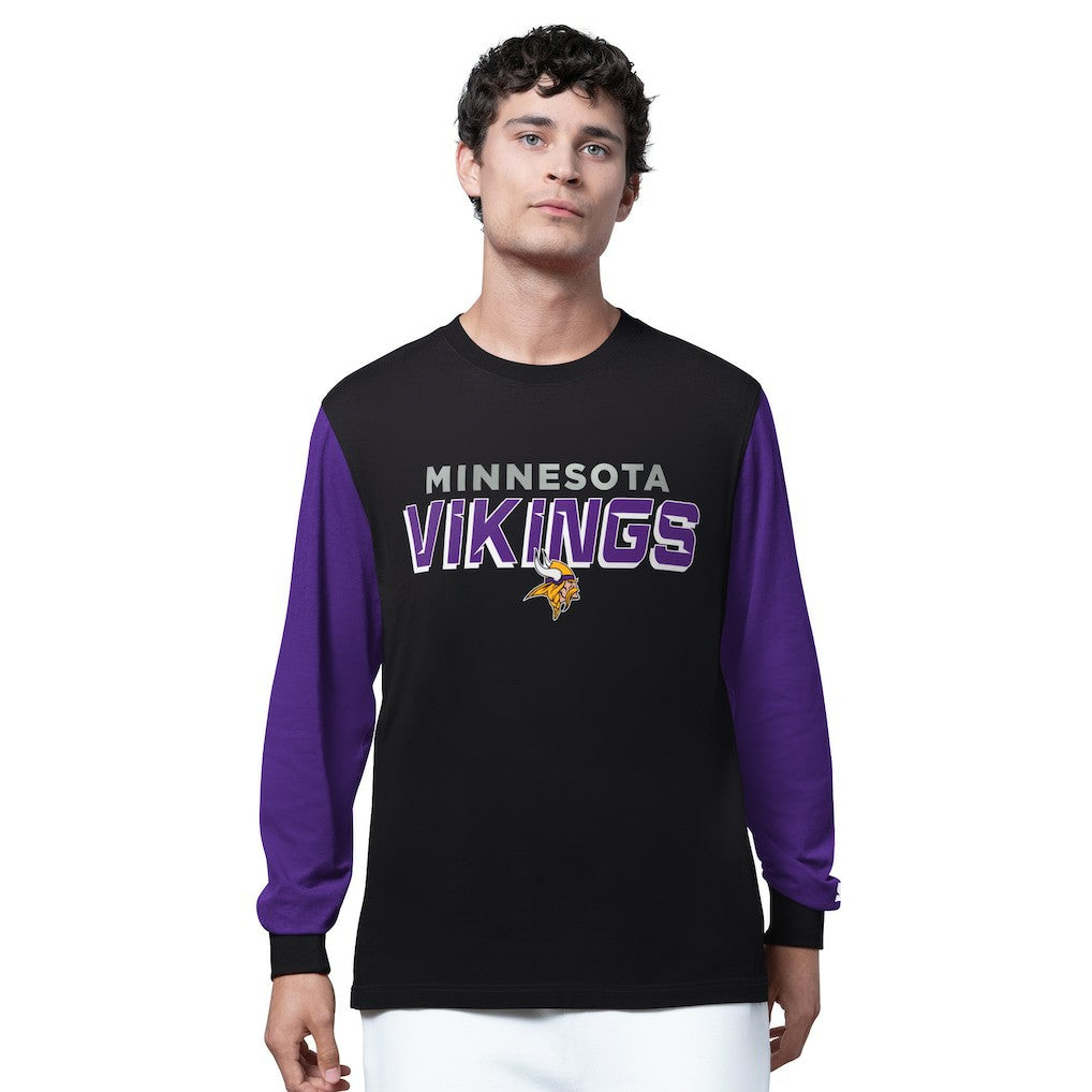 Minnesota Vikings Starter Thursday Night Gridiron Long Sleeve T-Shirt- Black - NFL