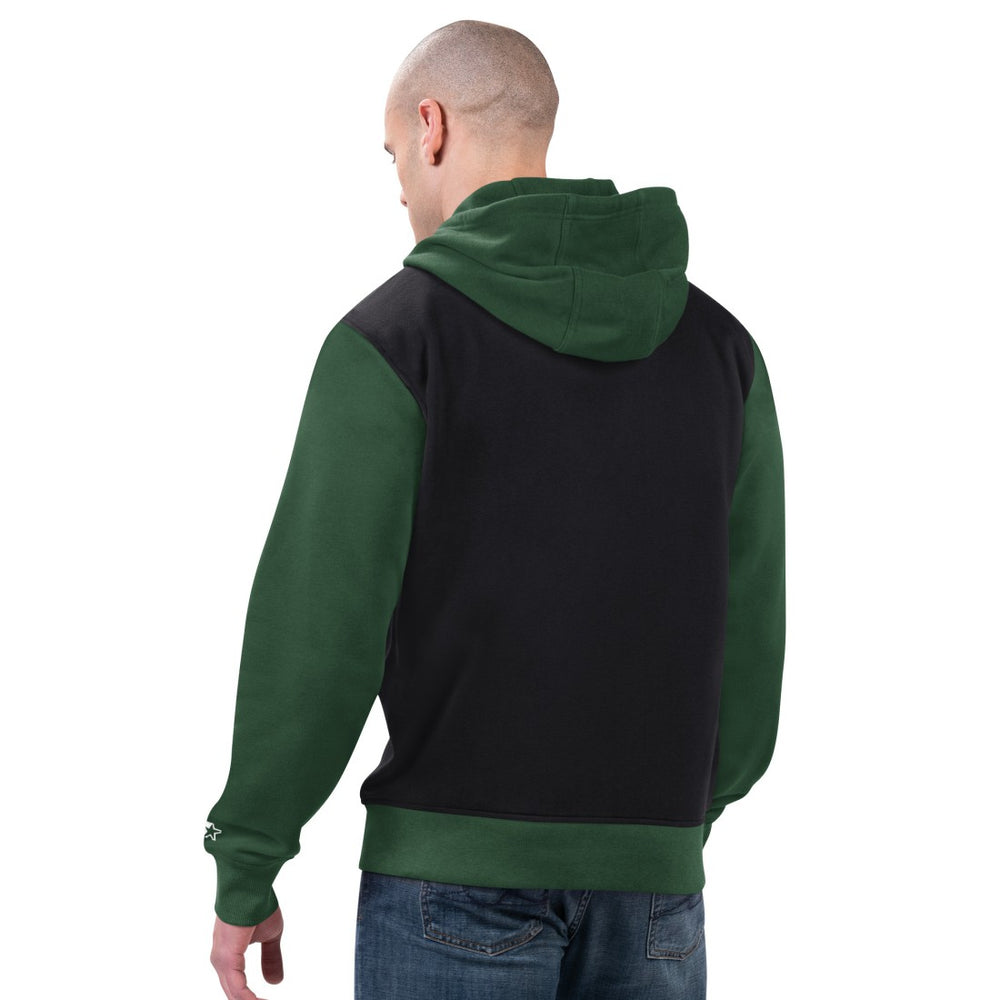 Green Bay Packers Starter Thursday Night Gridiron Full-Zip Hoodie - Black/Green - NFL