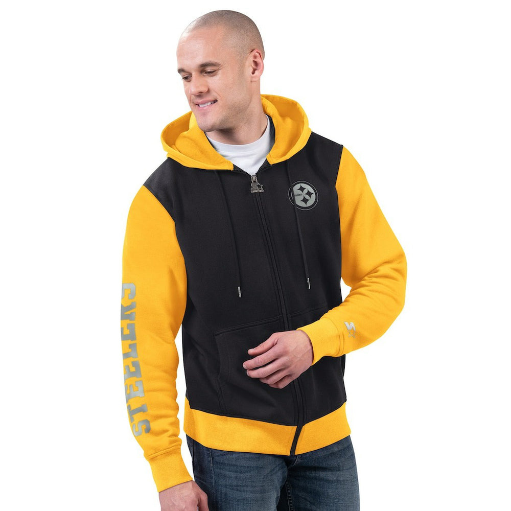 Pittsburgh Steelers Starter Thursday Night Gridiron Full-Zip Hoodie - Black/Gold - NFL