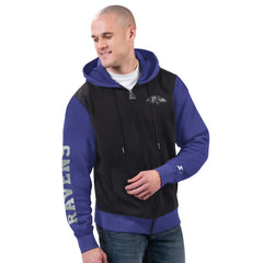 Baltimore Ravens Starter Thursday Night Gridiron Full-Zip Hoodie - Black/Purple - NFL